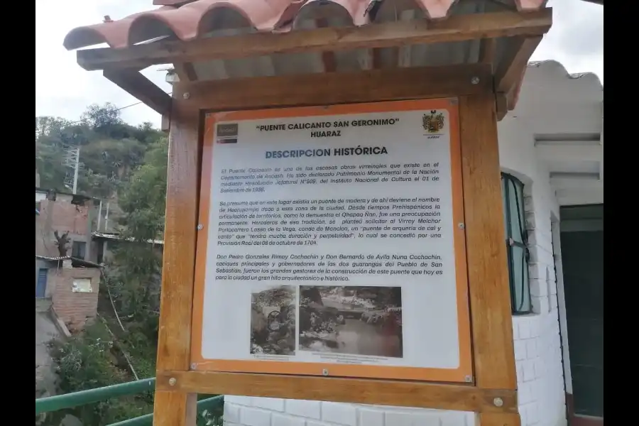 Imagen Monumento Histórico Puente  Calicanto “San Gerónimo” - Huaraz - Imagen 1